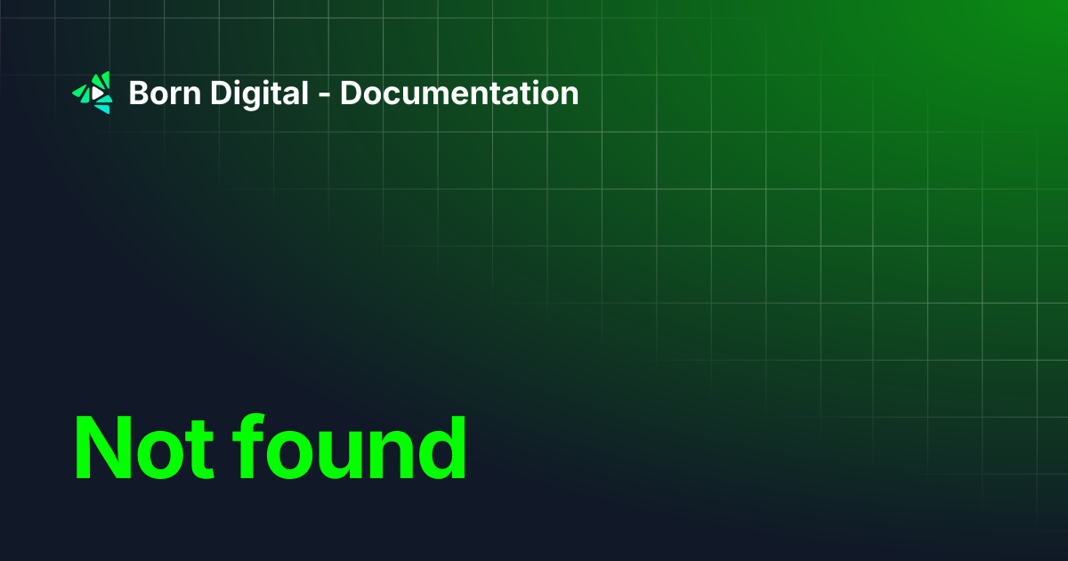 Advanced project | Born Digital - Documentation